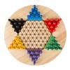 Toy Time Chinese Checkers Game Set with 11-inch Wooden Board and Traditional Pegs, for Adults and Kids 138064UFU